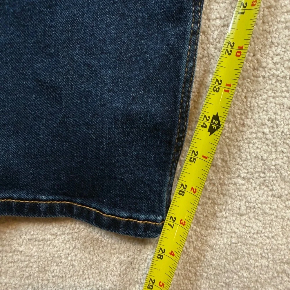 Levis 502 Taper Jeans Mens‎ 36x30 Blue Dark Wash Stretch Denim